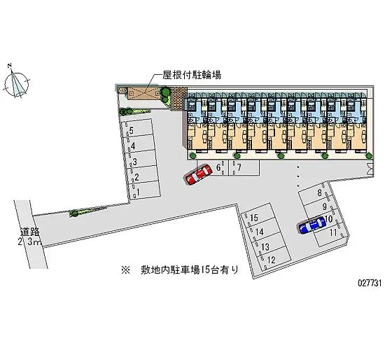 ★手数料０円★宗像市田久３丁目　月極駐車場（LP）